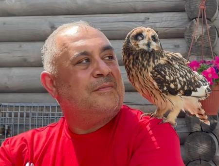 Animal rights activist Karen Dallakian saved an owl that was trying to sell on the Internet